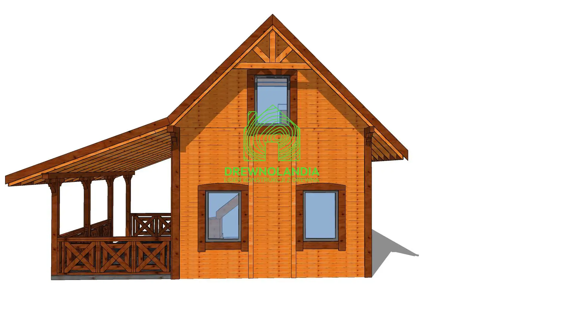 Domek Albert III CRA 7mx5m +taras 7mx3m