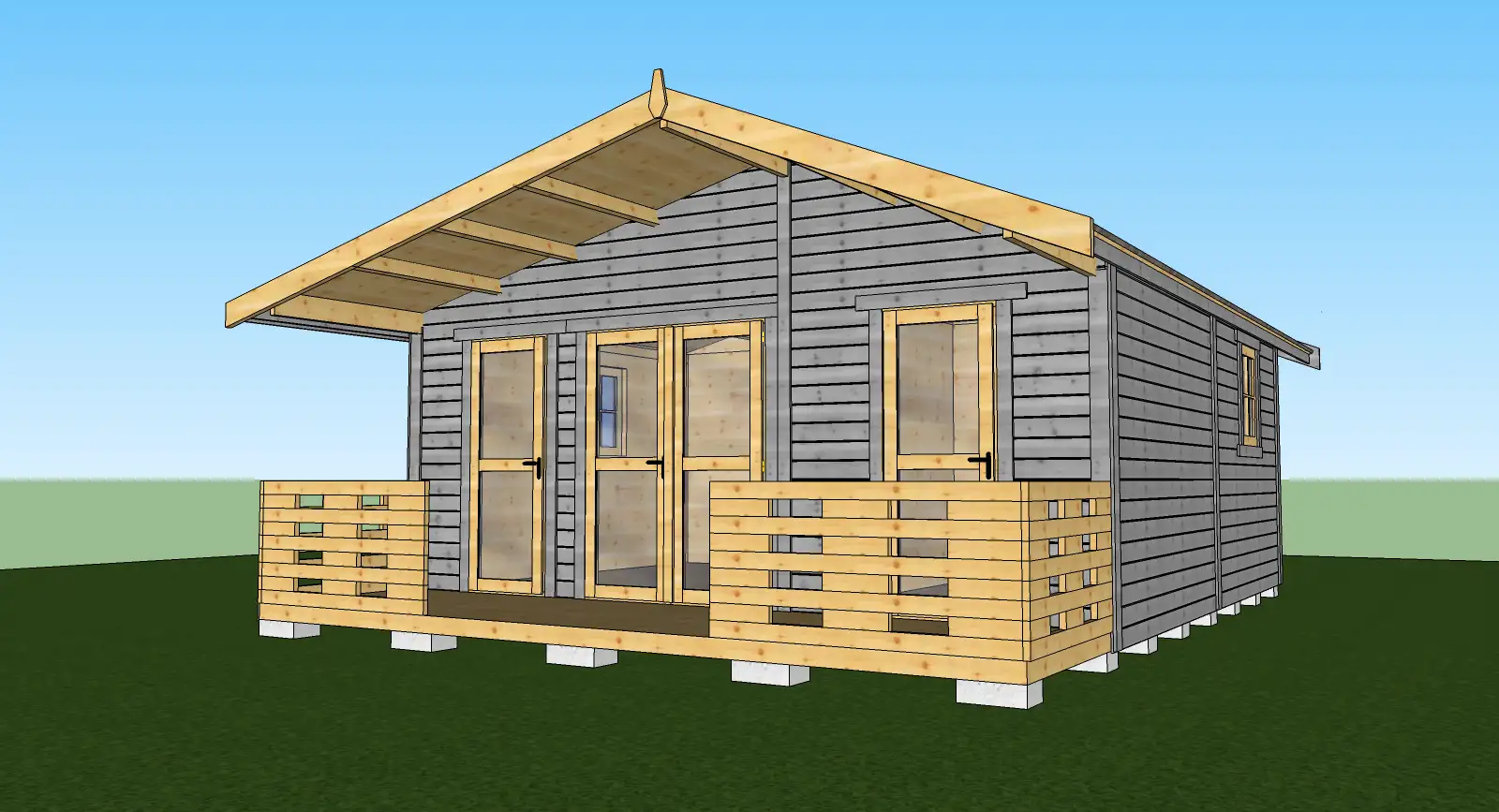 Domek Norbert IV 5,9m x 5,9m (SSZ)