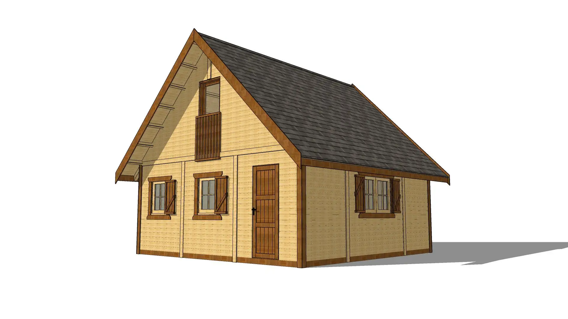 Domek Wiktor V - 5,9x5,9m (SSO)