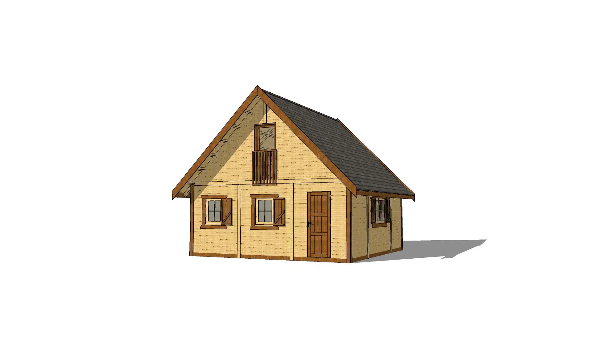 Domek Wiktor V - 5,9x5,9m (CRA)