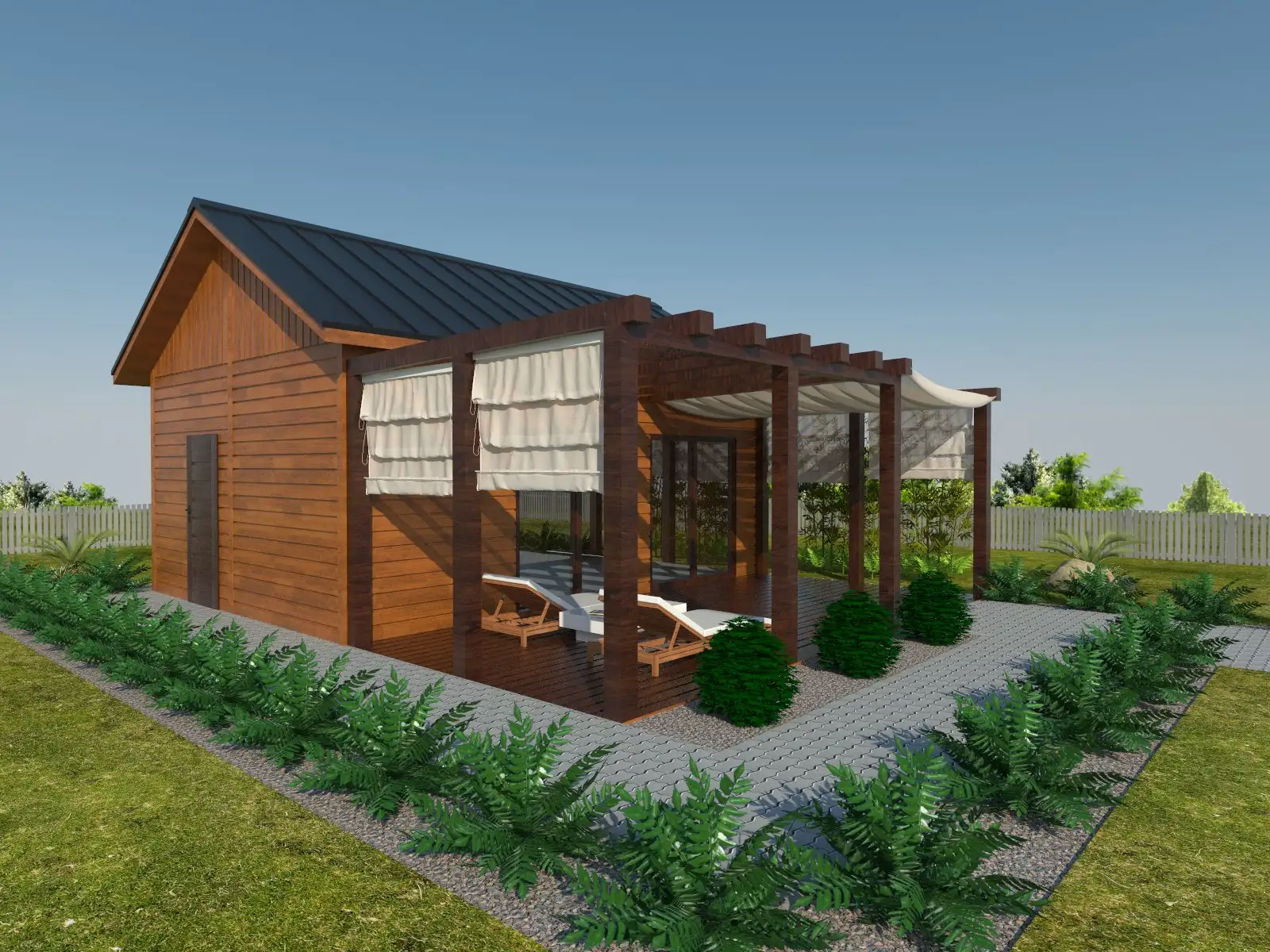 Domek Tomasz - 7x5m + taras 7x3,5m (SSO)