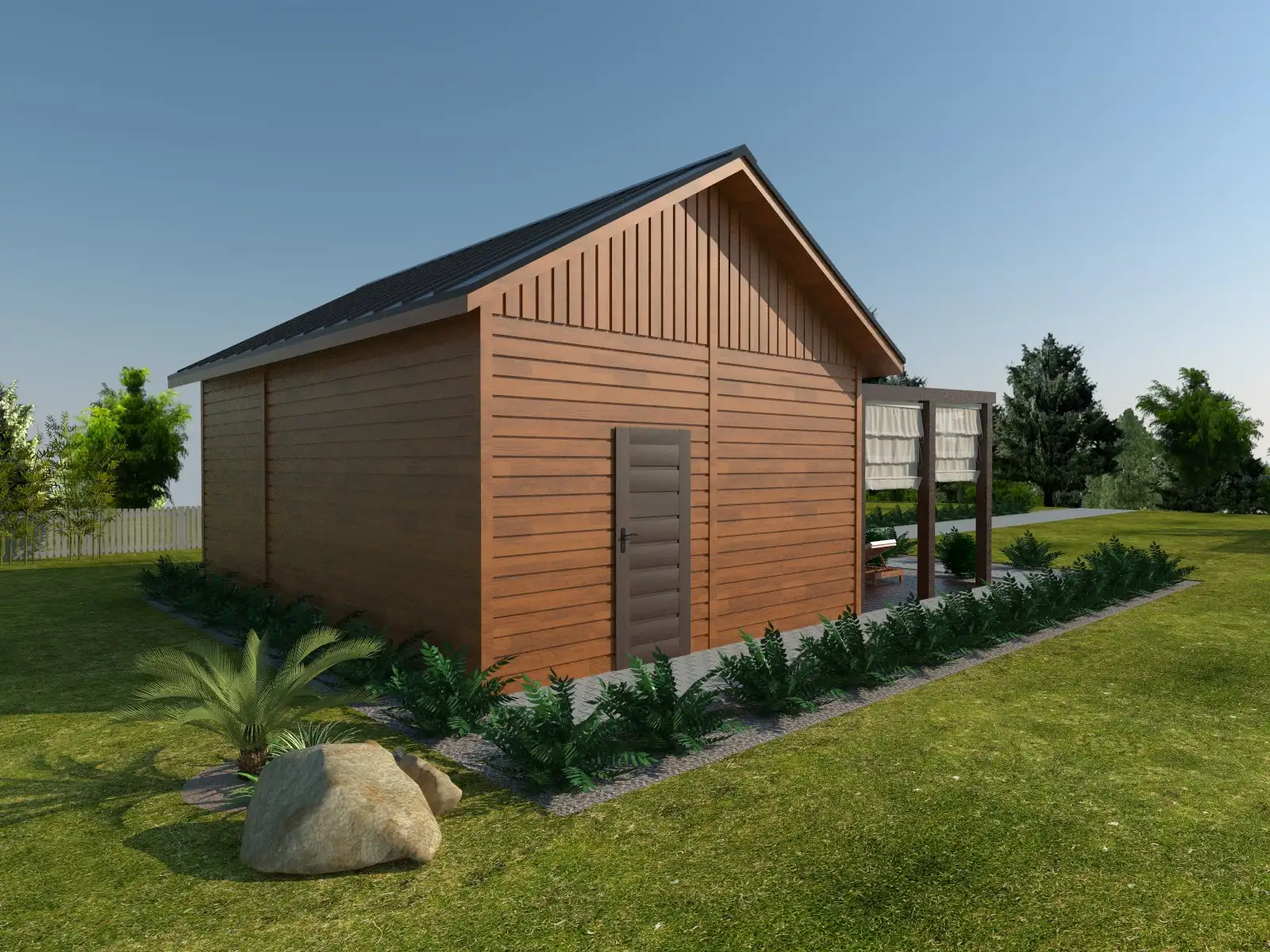 Domek Tomasz - 7x5m + taras 7x3,5m (SSO)