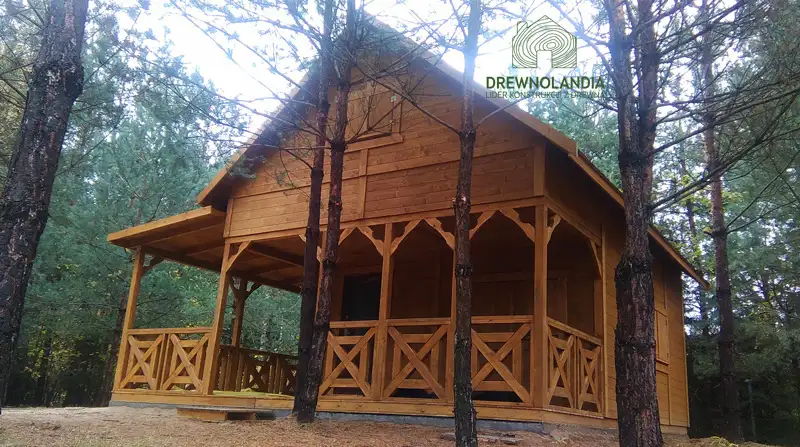 Domek Olaf 7x5m z tarasem bocznym 7x2m (SSO)