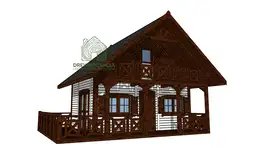 Domek Czarek SSZ 6m x 5,8m (SSO) - zdjęcie 1