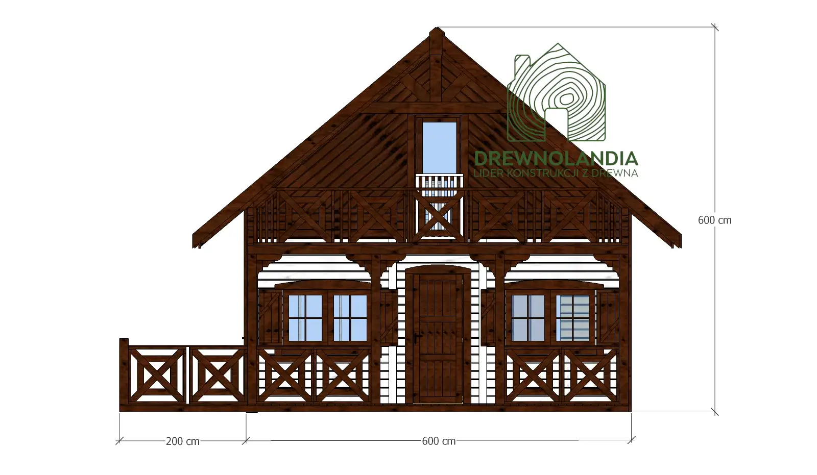 Domek Czarek SSZ 6m x 5,8m (CRA)