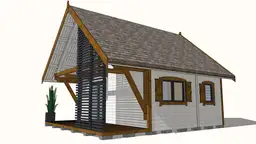 Domek Leon III 6m x 5,8m + taras 6m x 2m (SSO) - zdjęcie 55