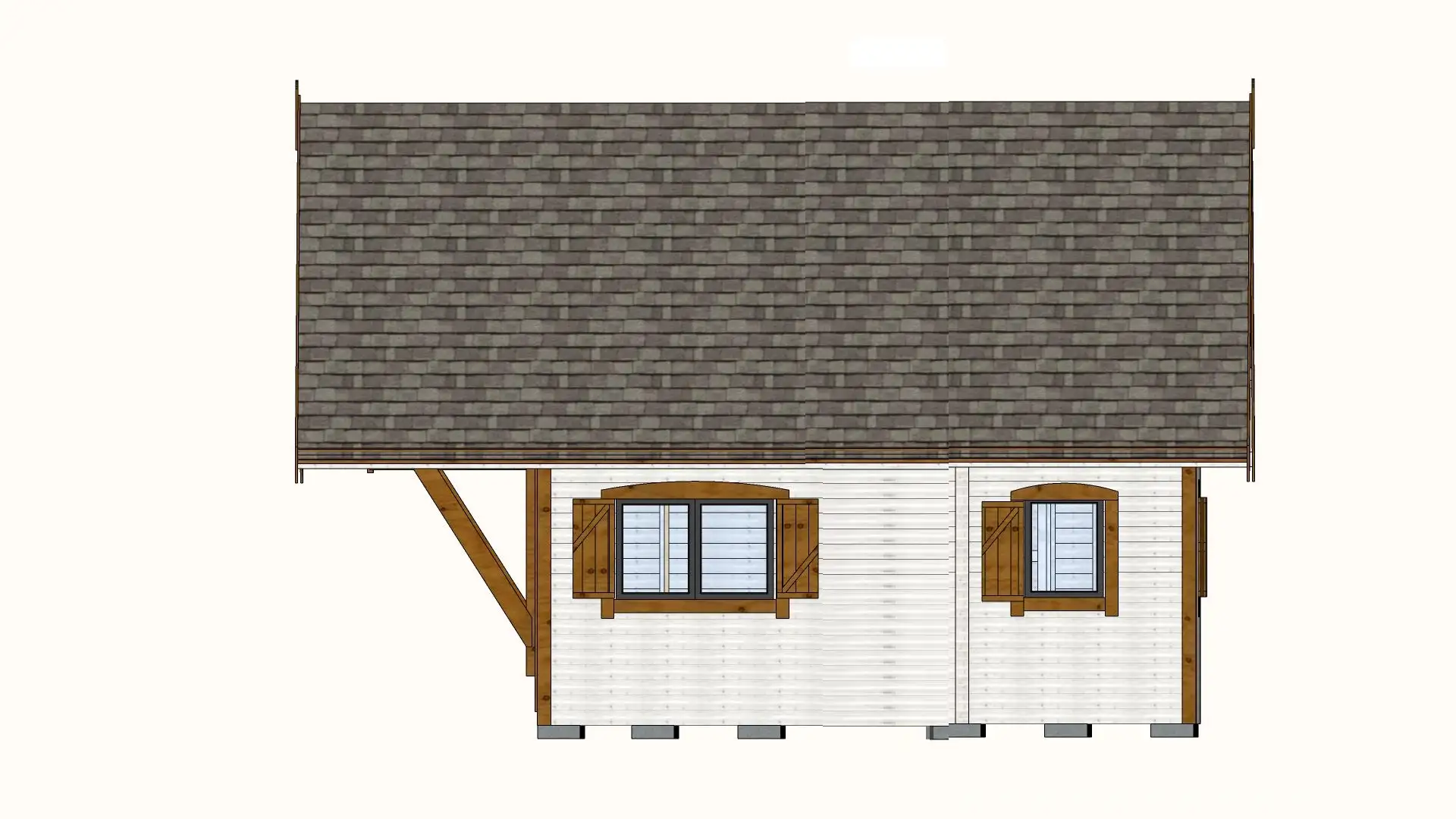 Domek Leon III 6m x 5,8m + taras 6m x 2m (SSO)