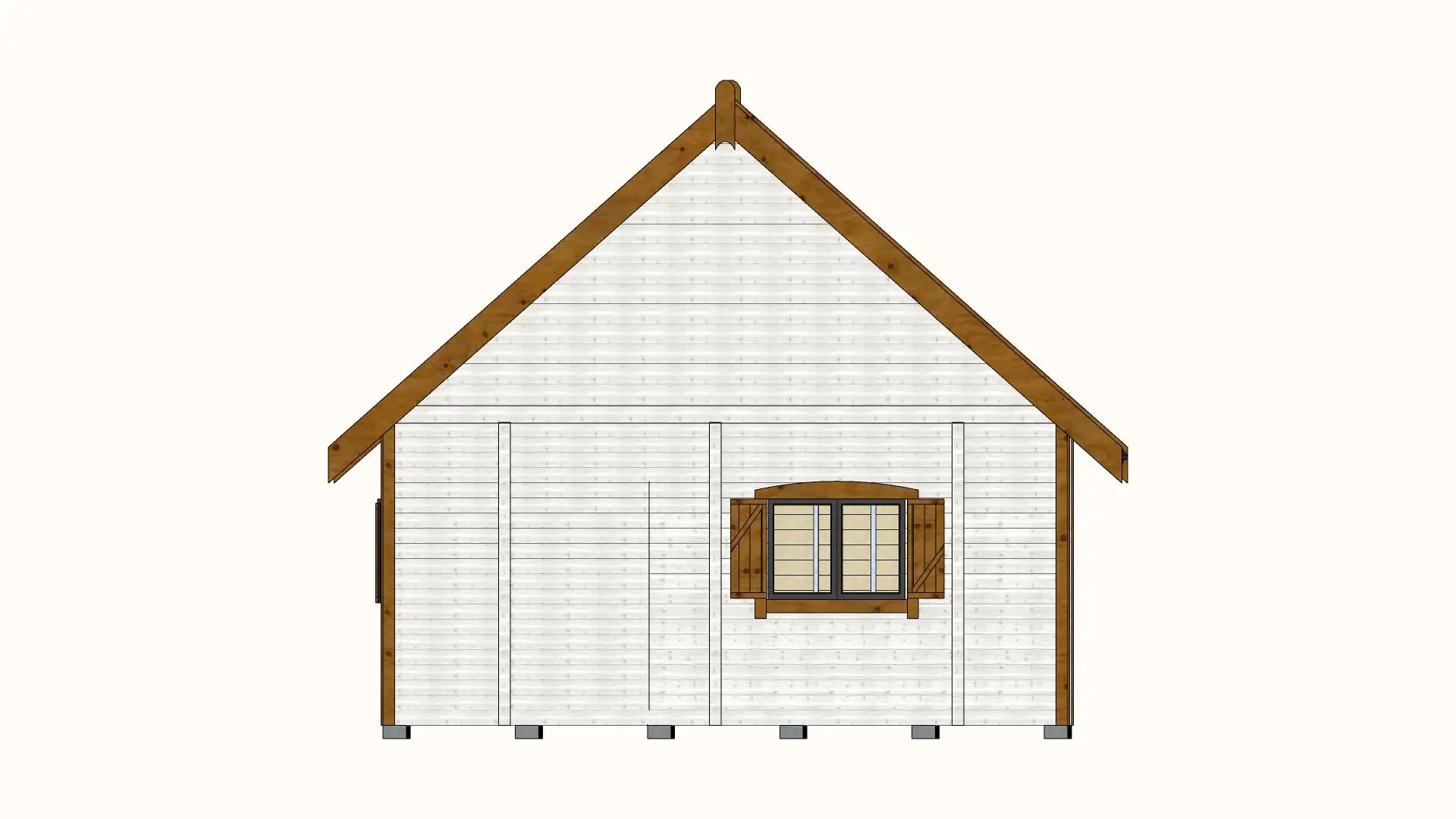 Domek Leon III 6m x 5,8m + taras 6m x 2m (SSO)