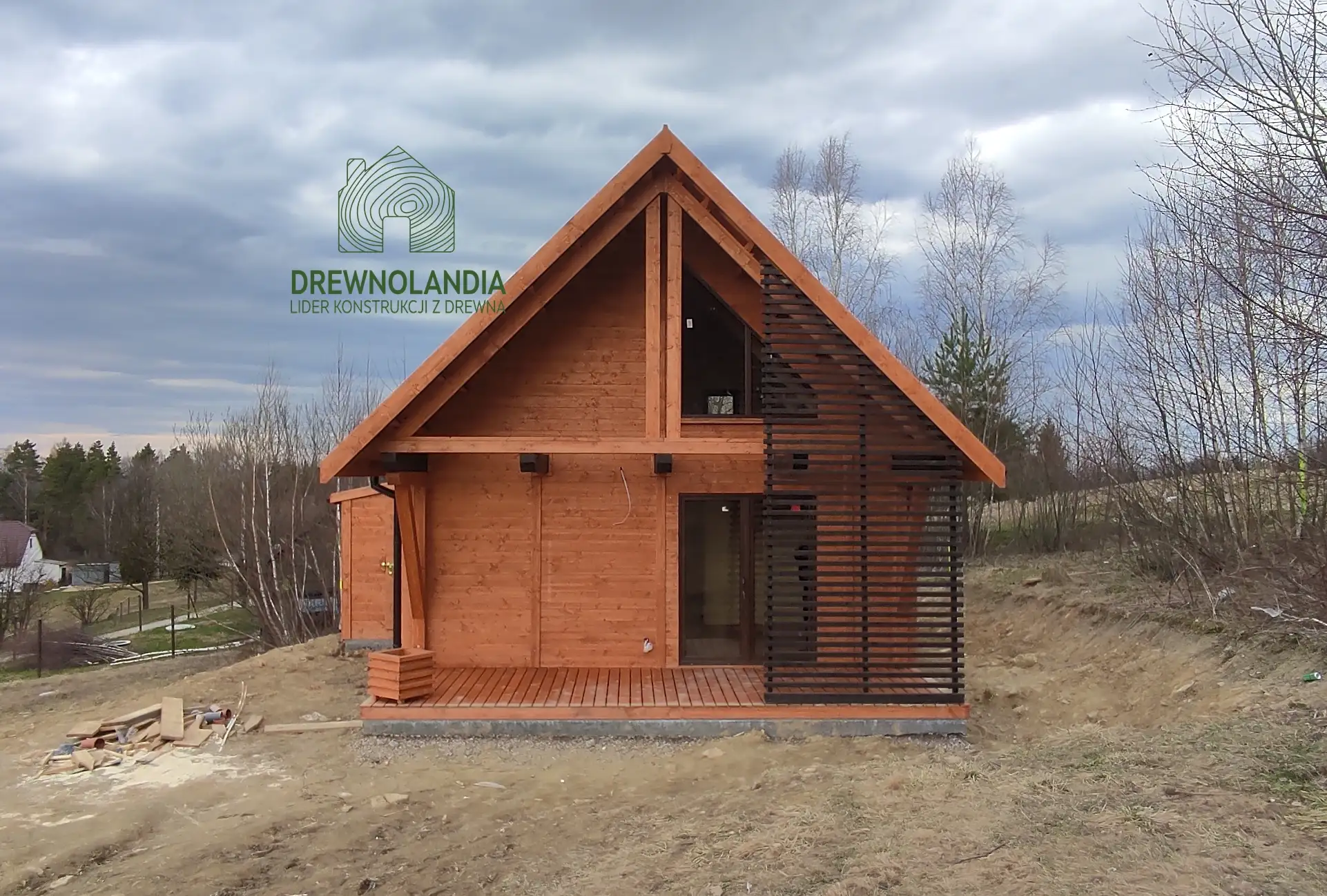 Domek Leon III 6m x 5,8m + taras 6m x 2m (SSO)