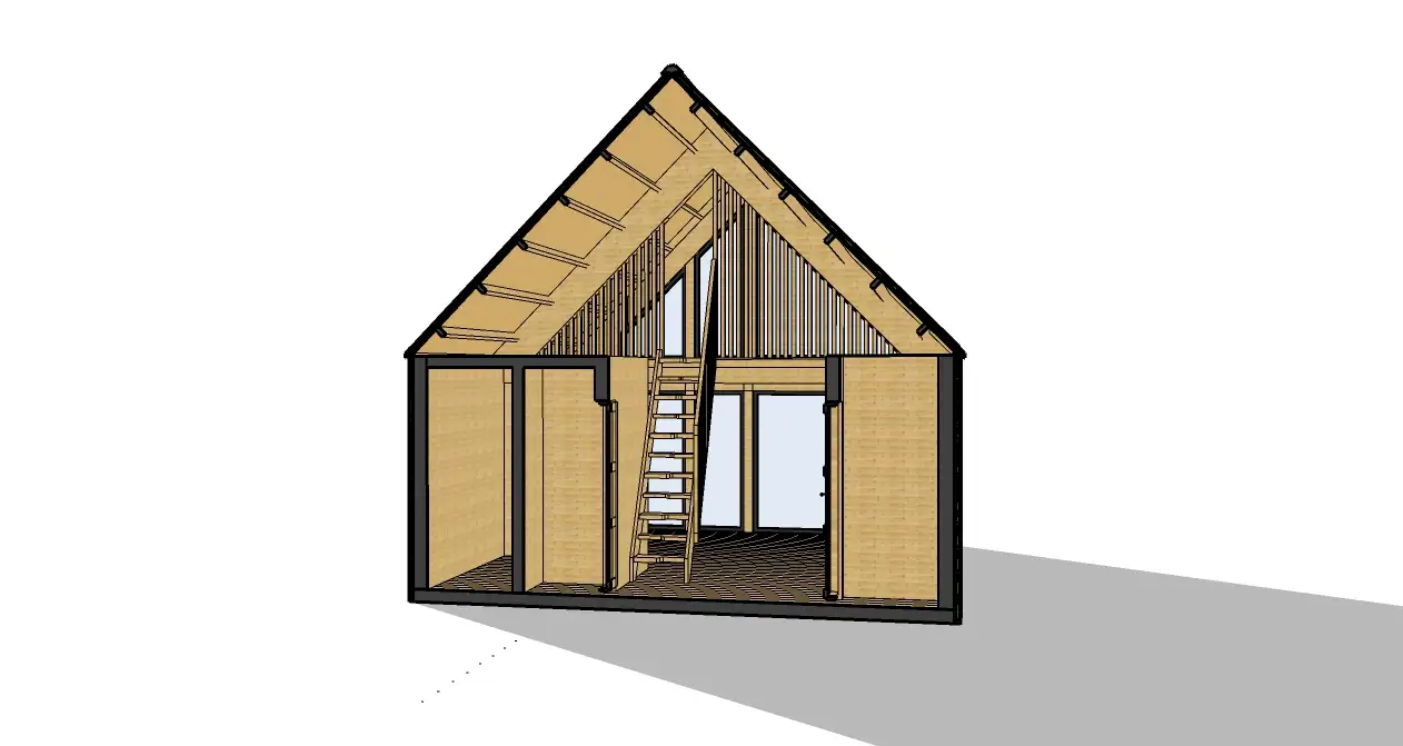 Domek Oskar - 5,9x5,9m (SSO)