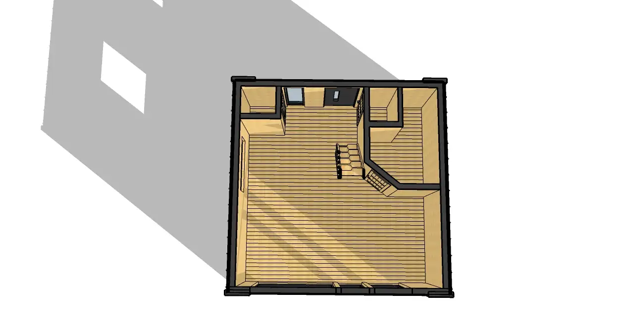 Domek Oskar - 5,9x5,9m (SSO)