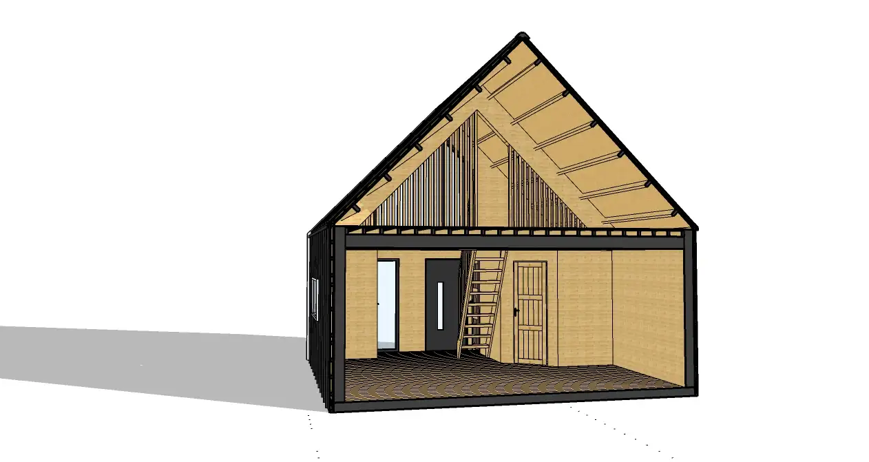 Domek Oskar - 5,9x5,9m (SSO)