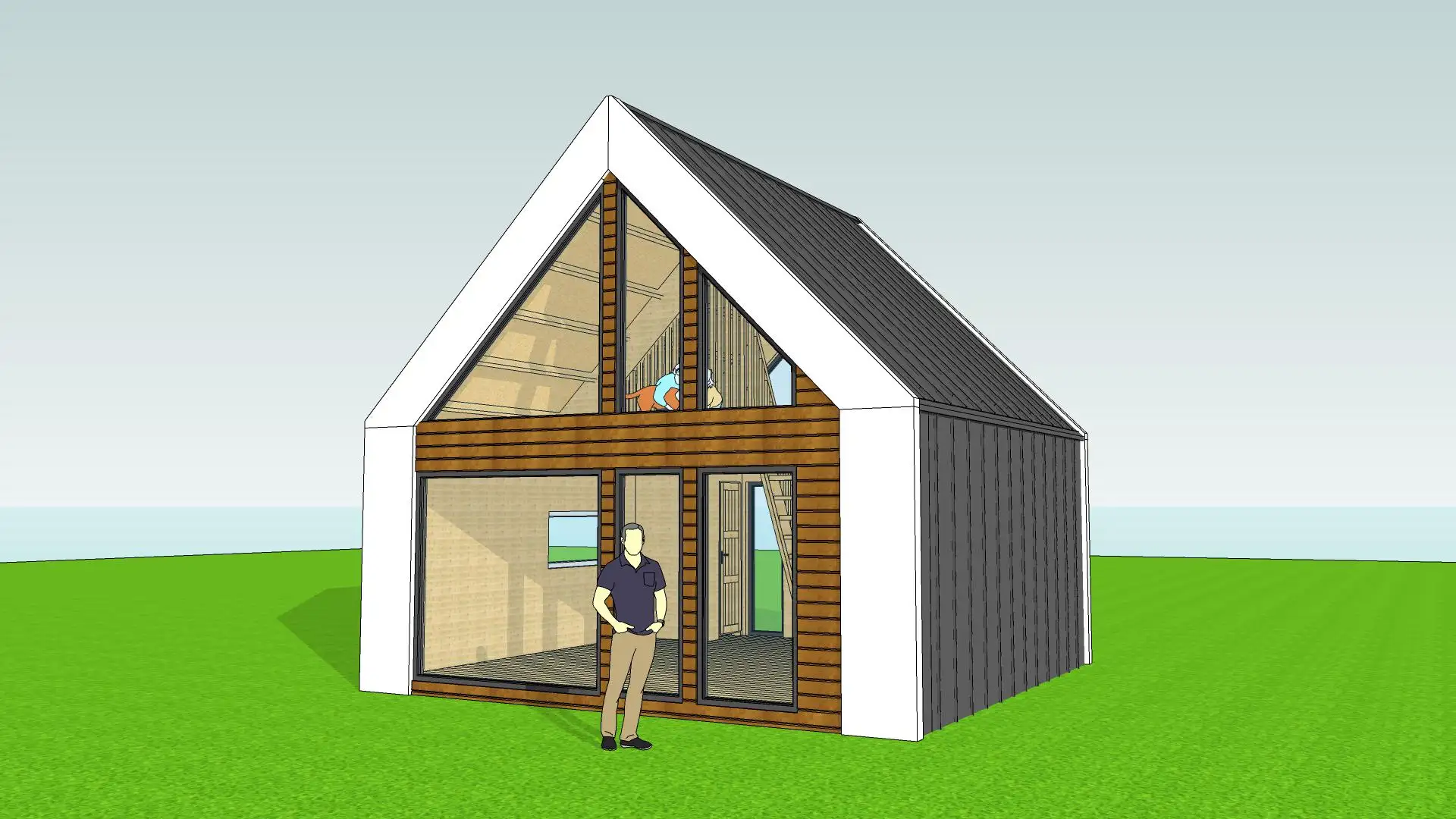 Domek Oskar - 5,9x5,9m (CRA)