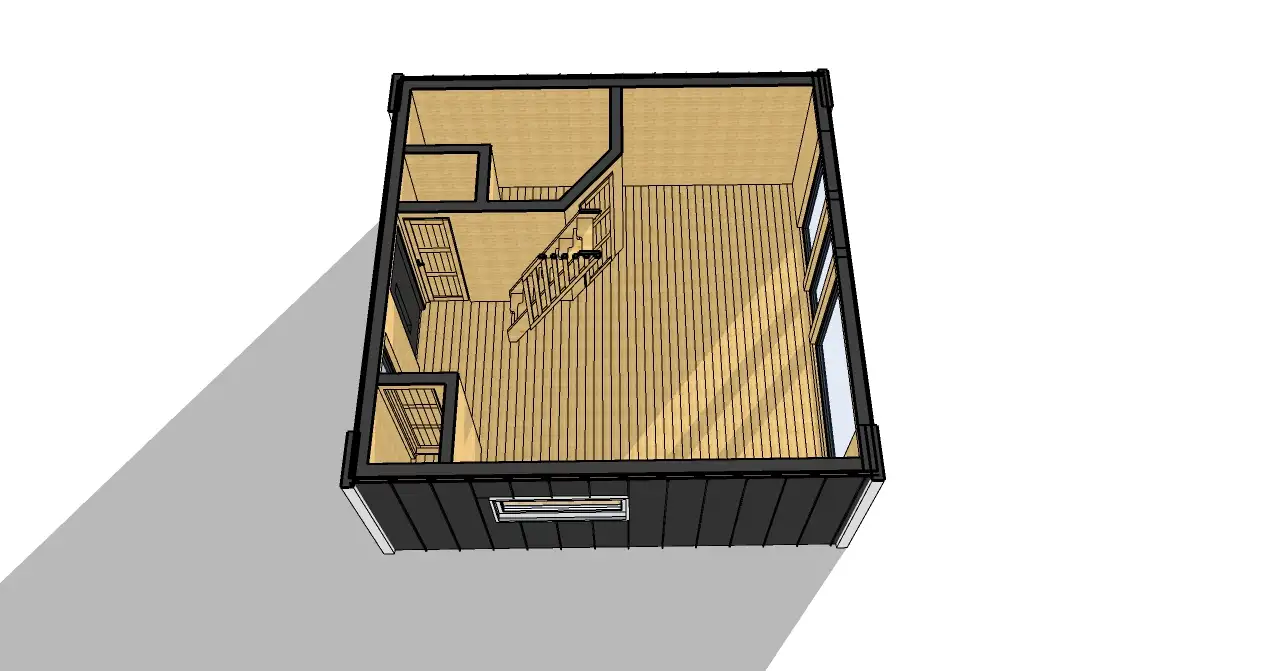 Domek Oskar - 5,9x5,9m (CRA)
