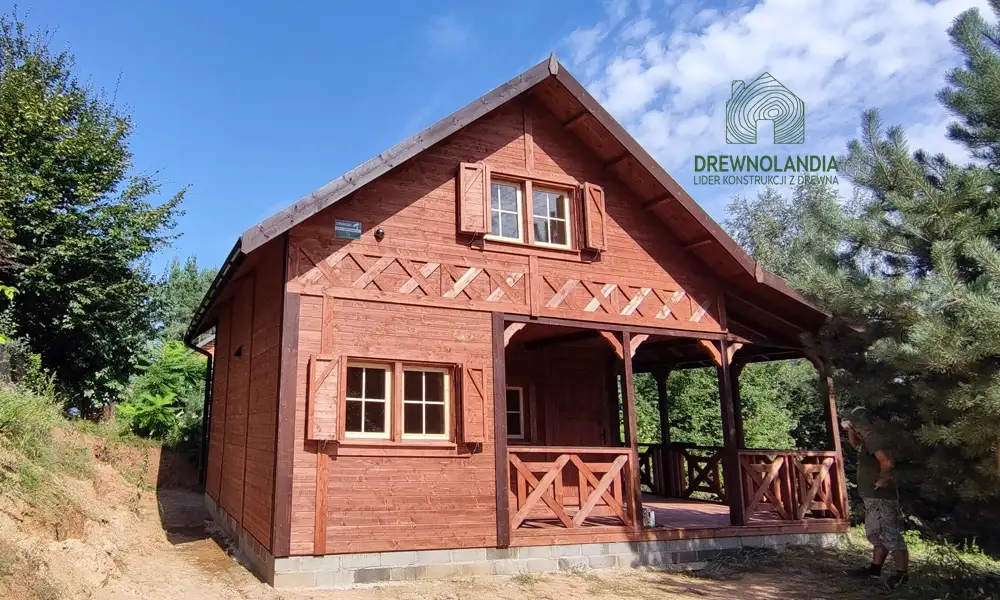 Domek Mieszko II 5m x 5m  + taras boczny 1,5x5m (SSO)