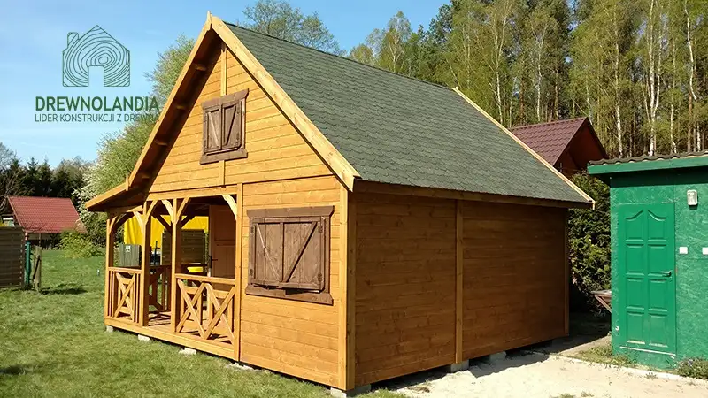 Domek Mieszko II 5m x 5m + taras boczny 1,5x5m (CRA)