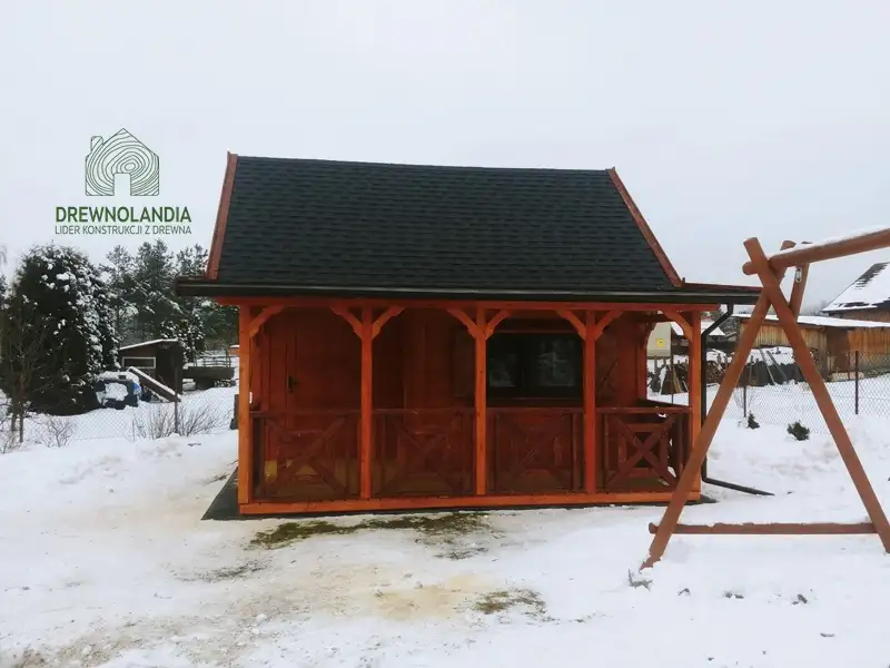 Domek Mieszko II 5m x 5m + taras boczny 1,5x5m (CRA)