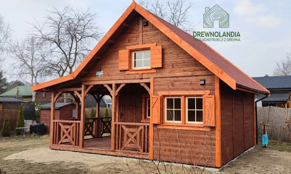 Domek Mieszko II 5m x 5m + taras boczny 1,5x5m (CRA)