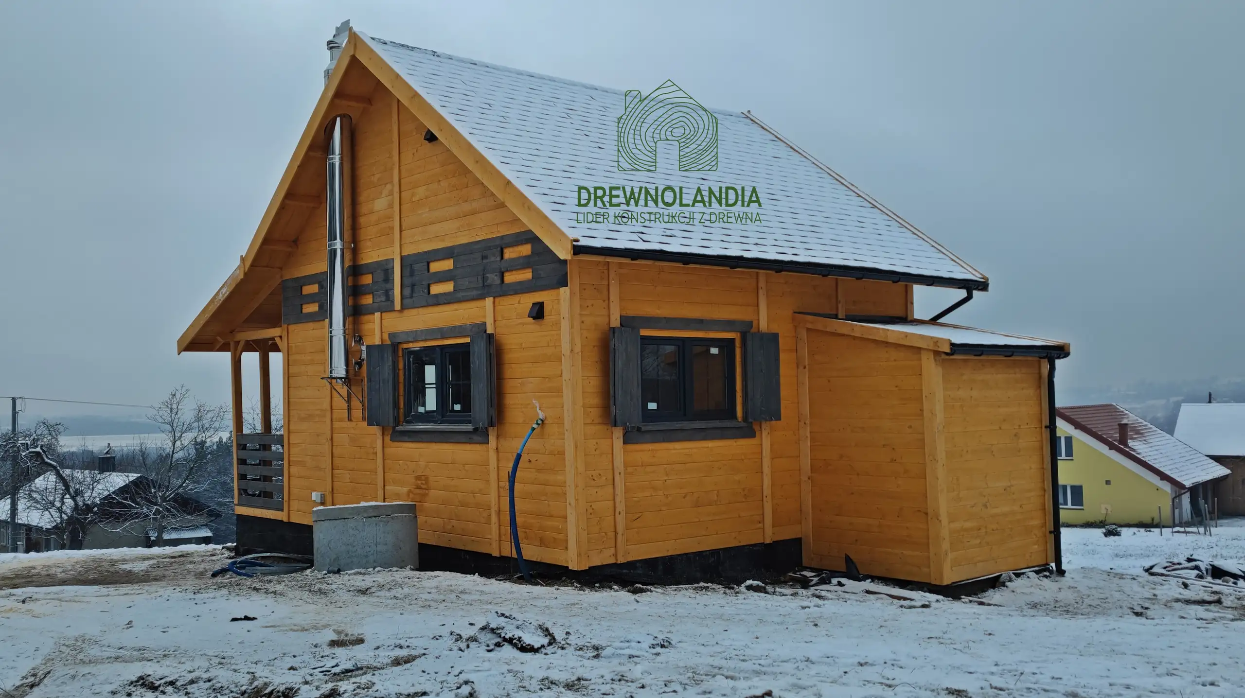 Domek Mieszko II 5m x 5m + taras boczny 1,5x5m (CRA)