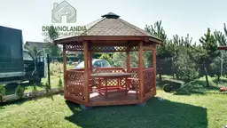 Altana ogrodowa szesciokatna