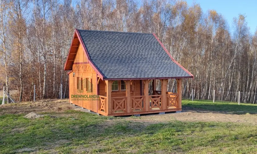 Domek Mieszko II 5m x 5m  + taras boczny 1,5x5m (WT2021)