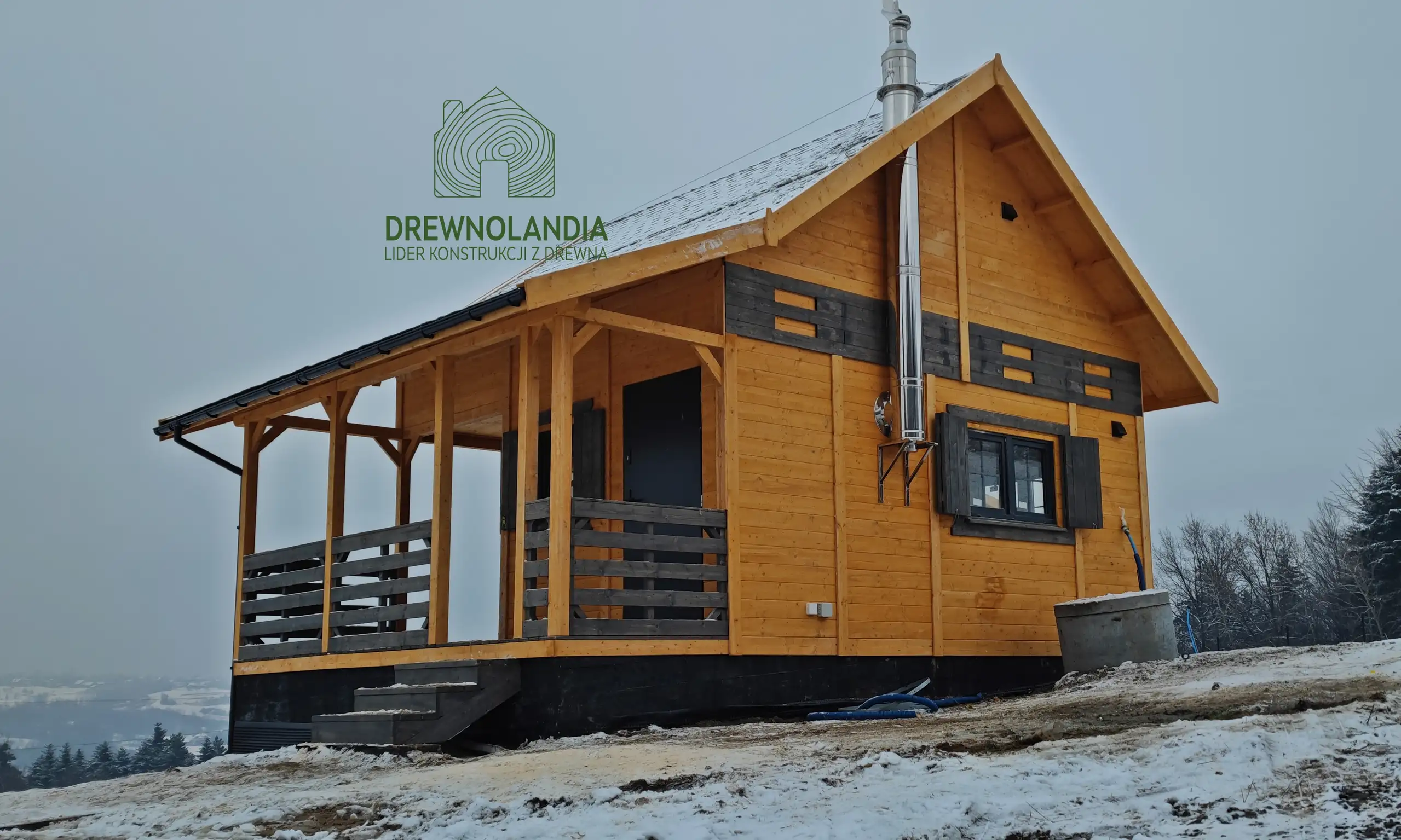 Domek Mieszko II 5m x 5m  + taras boczny 1,5x5m (WT2021)