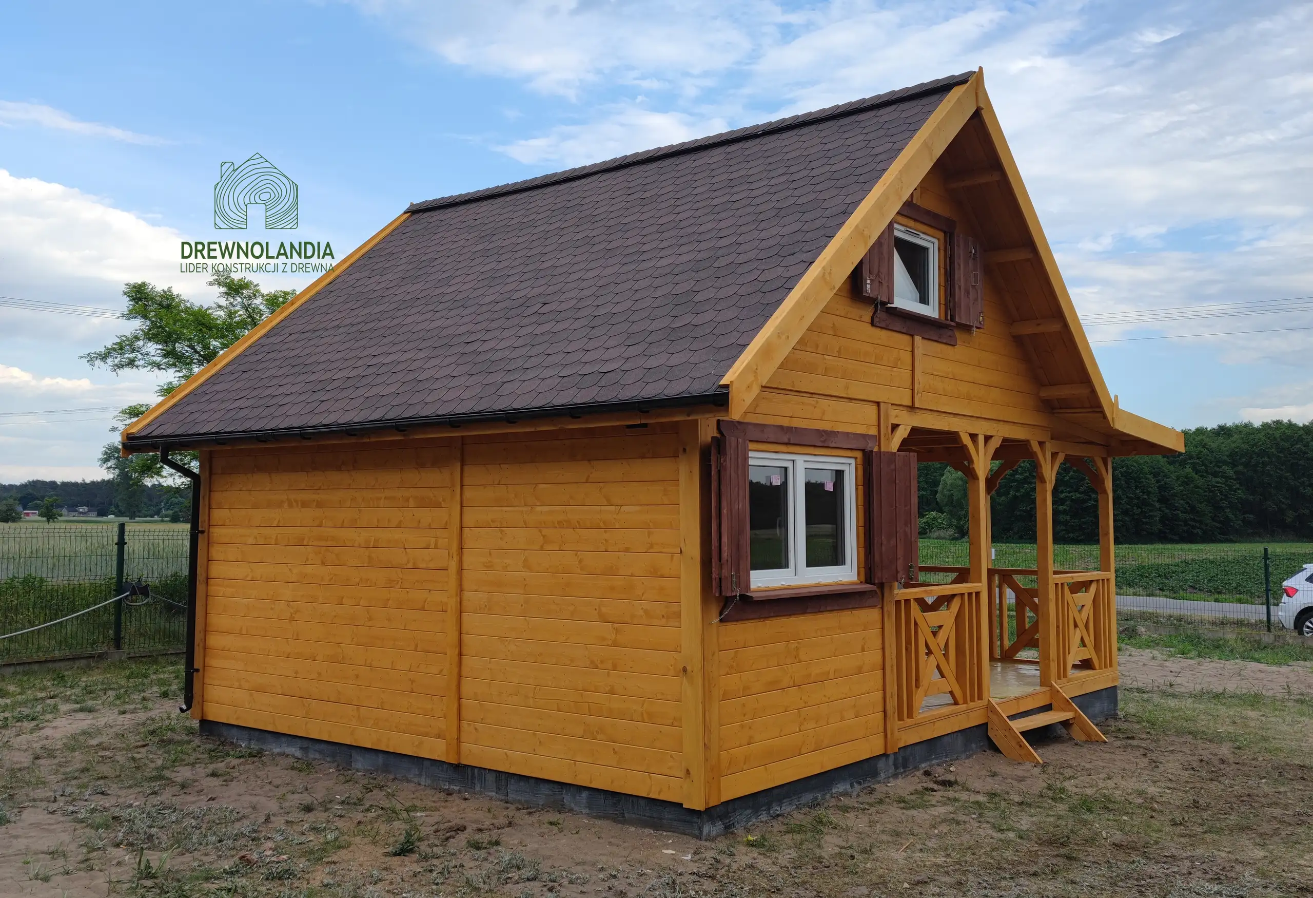 Domek Mieszko II 5m x 5m  + taras boczny 1,5x5m (WT2021)