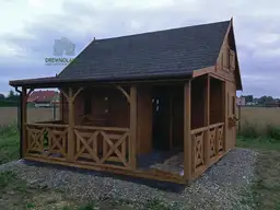 Domek Mieszko I 4x5m + taras  boczny 1,5x5m (SSO) - zdjęcie 19