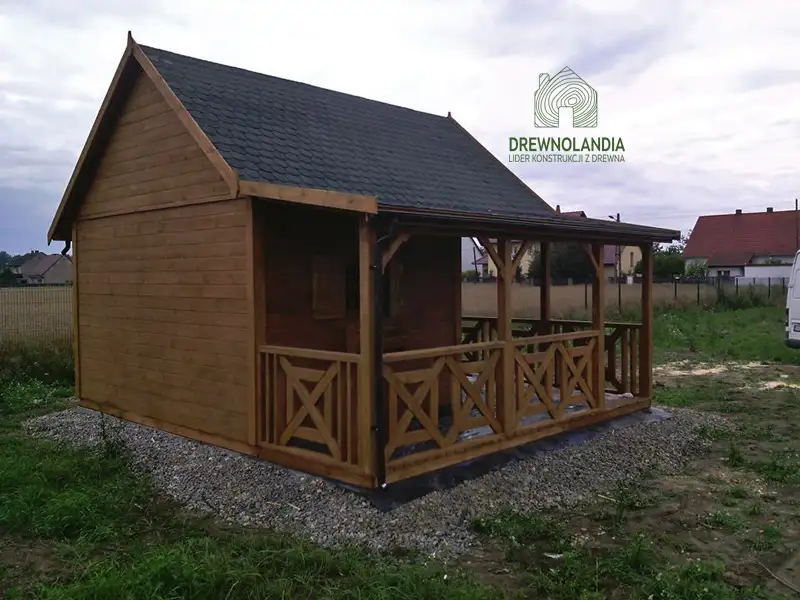 Domek Mieszko I 4x5m + taras boczny 1,5x5m (SSO)