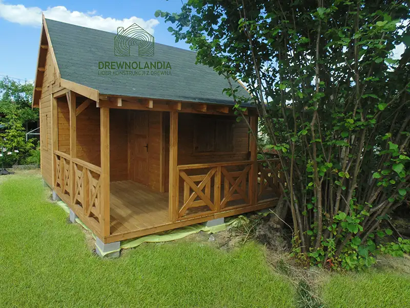 Domek Mieszko I 4x5m + taras boczny 1,5x5m (SSO)