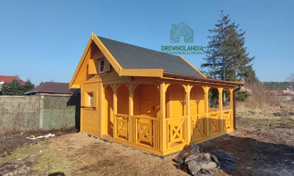 Domek Mieszko I 4x5m + taras boczny 1,5x5m (SSO)