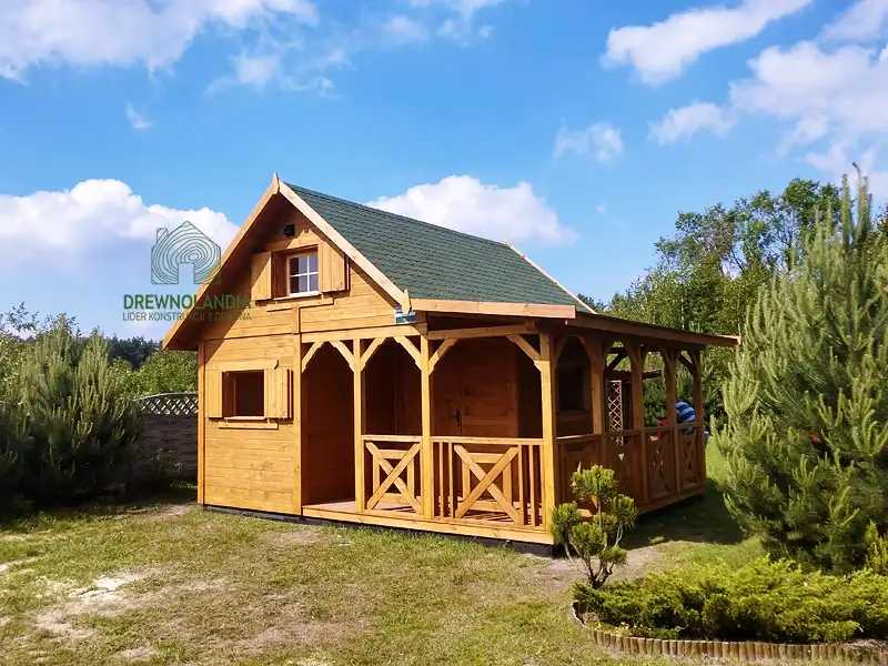 Domek Mieszko I 4x5m + taras boczny 1,5x5m (CRA)