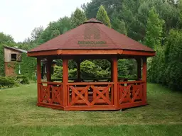 Altana grillowa z drewna duza