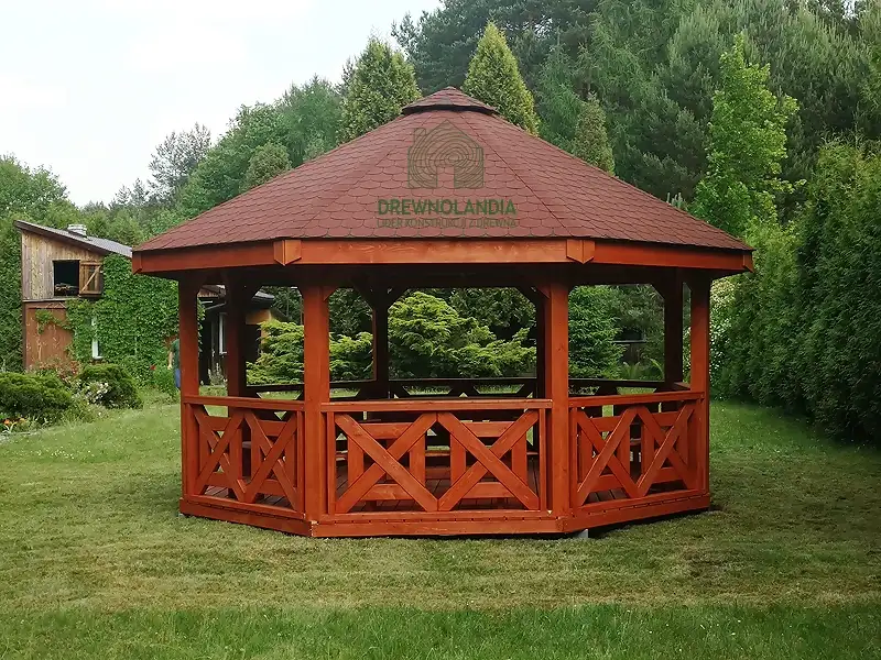 Altana grillowa z drewna duza