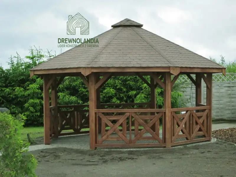 Altany ogrodowe z drewna kanadyjskie