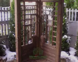 Altana ogrodowa pomalowana na gotowo