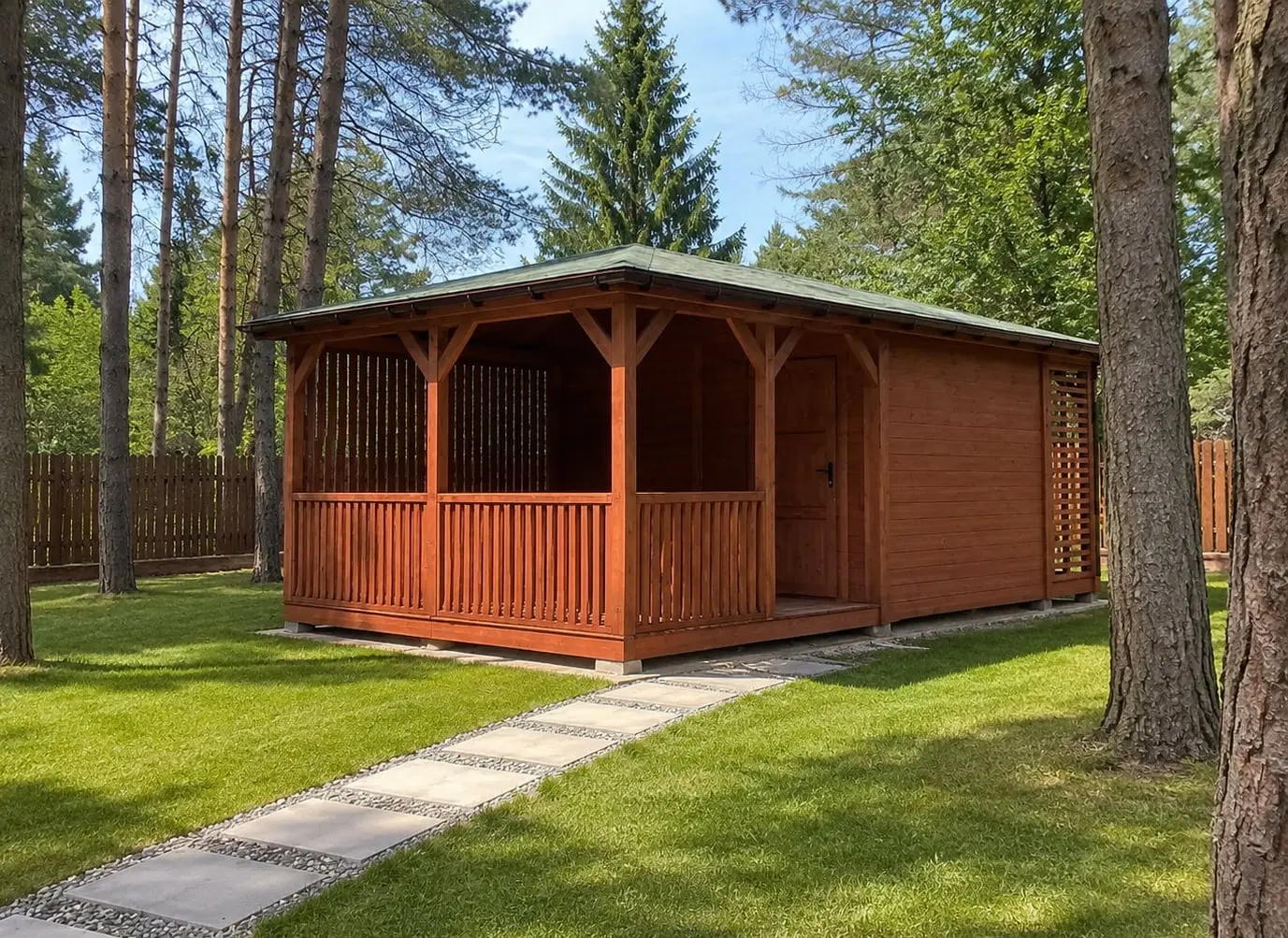 2w1 Altana z domkiem Ludwik v4 7×4 m