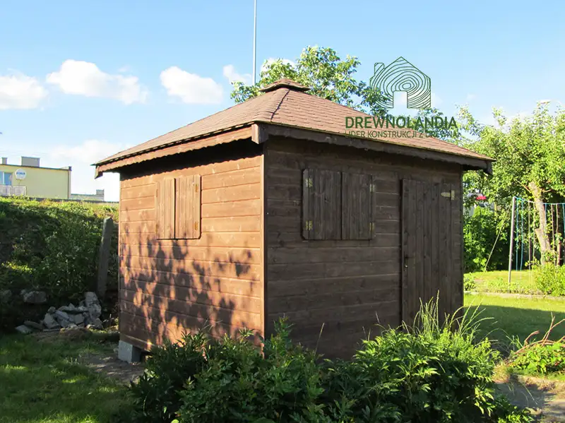 Domek gospodarczy z drewna Filip - 3x3m 