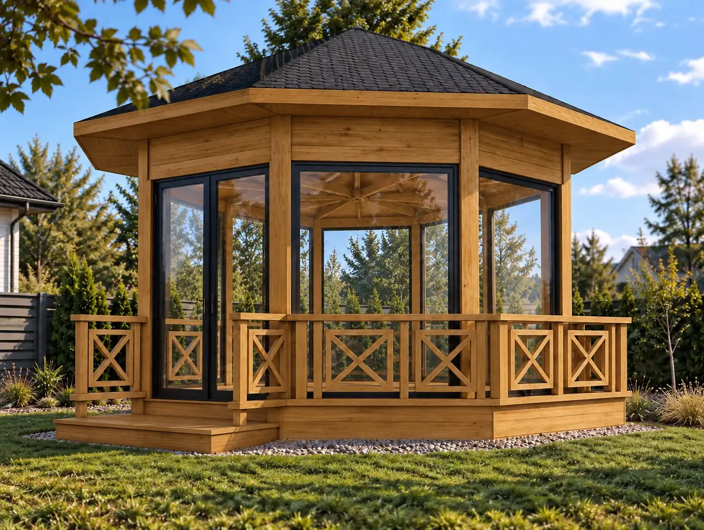 Hanna II Garden Gazebo - 4.5m