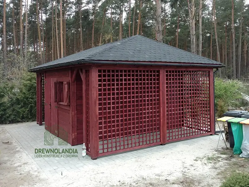 Domek gospodarczy do dużego ogrodu Kacper Bis - 6x4m