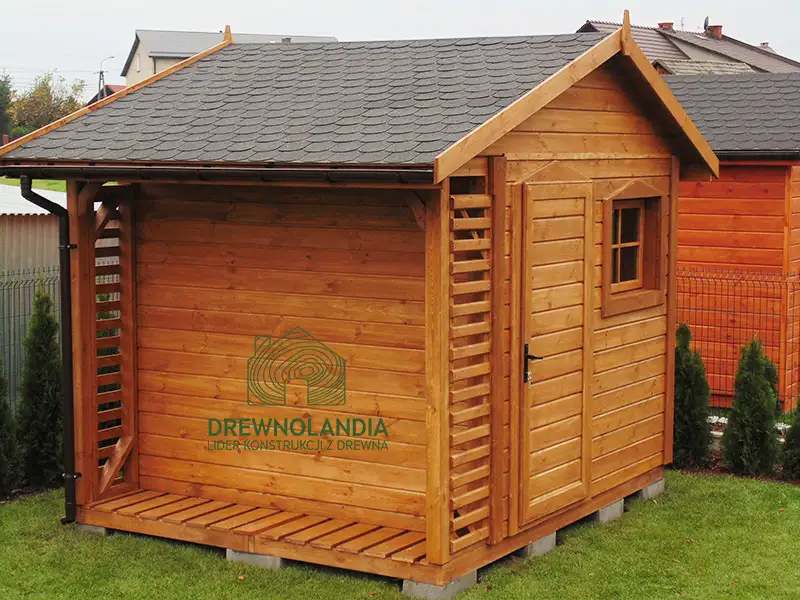 Domek gospodarczy z drewna Bonifacy - 3x2,5m 