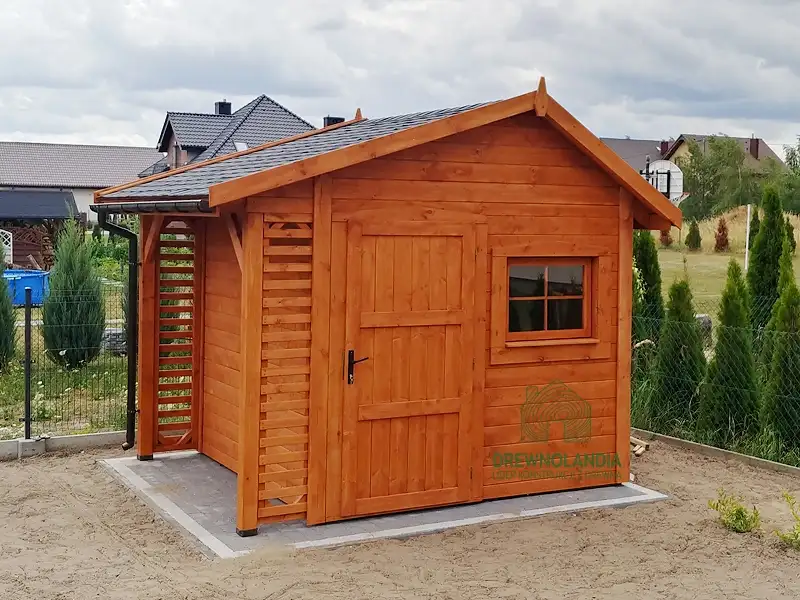 Domek gospodarczy z drewna Bonifacy - 3x2,5m 