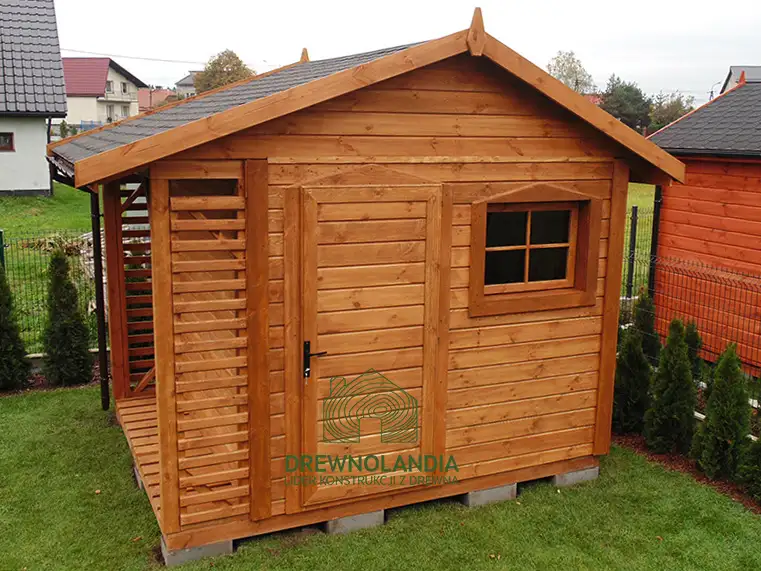 Domek gospodarczy z drewna Bonifacy - 3x2,5m 