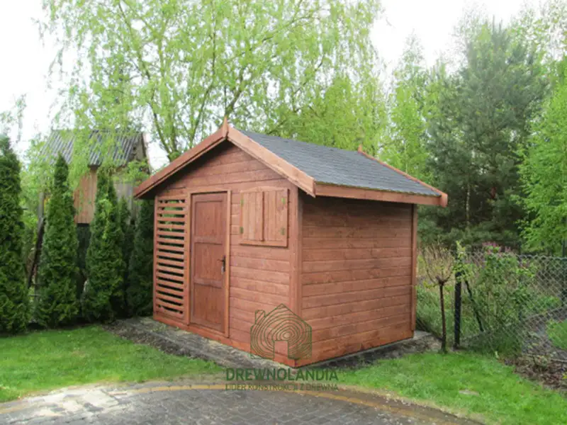 Domek gospodarczy z drewna Bonifacy - 3x2,5m 