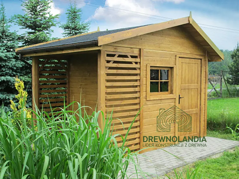 Domek gospodarczy z drewna Bonifacy - 3x2,5m 