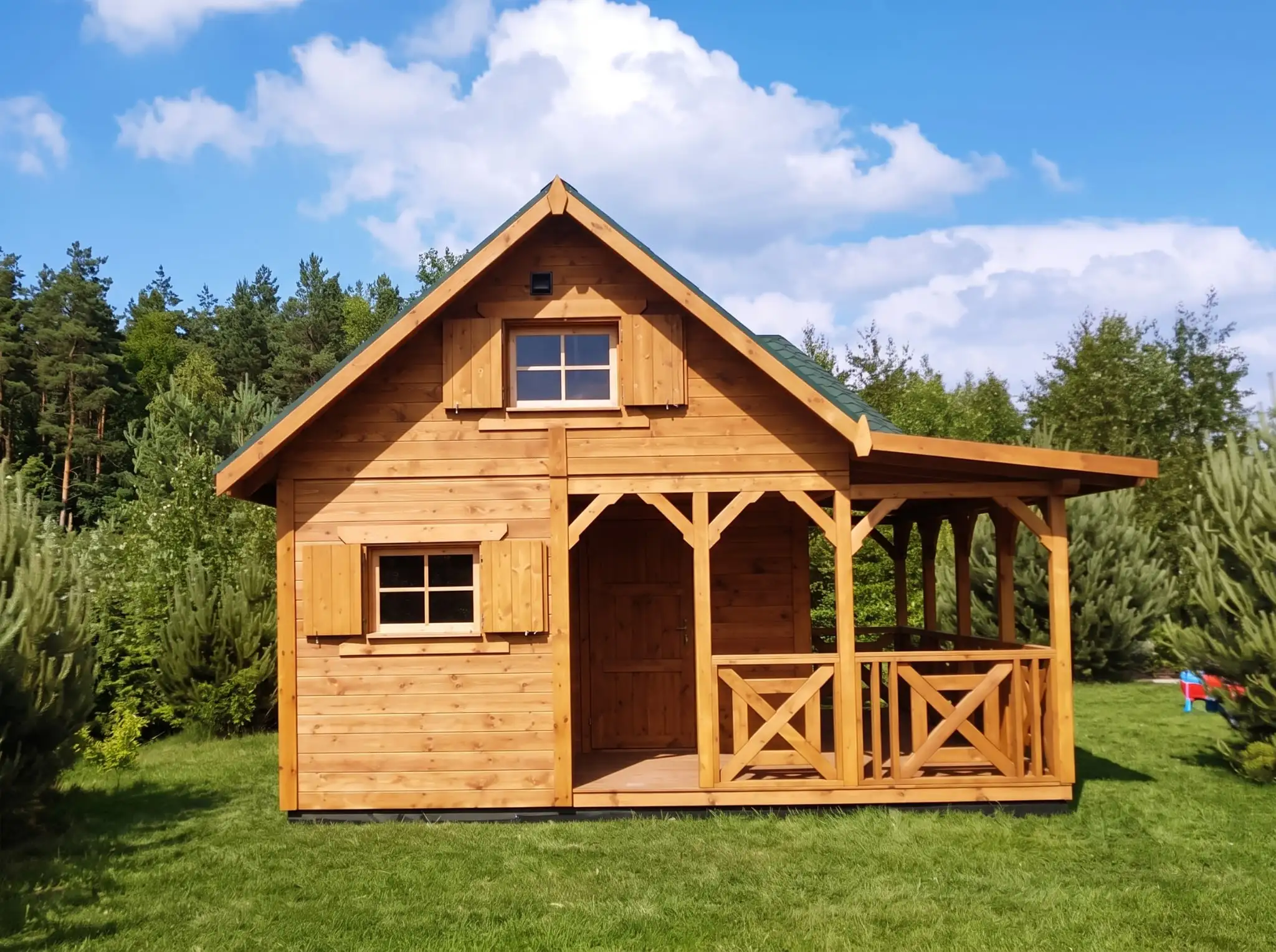 Mieszko I Cabin 4x5m + side terrace 1.5x5m (SSZ)