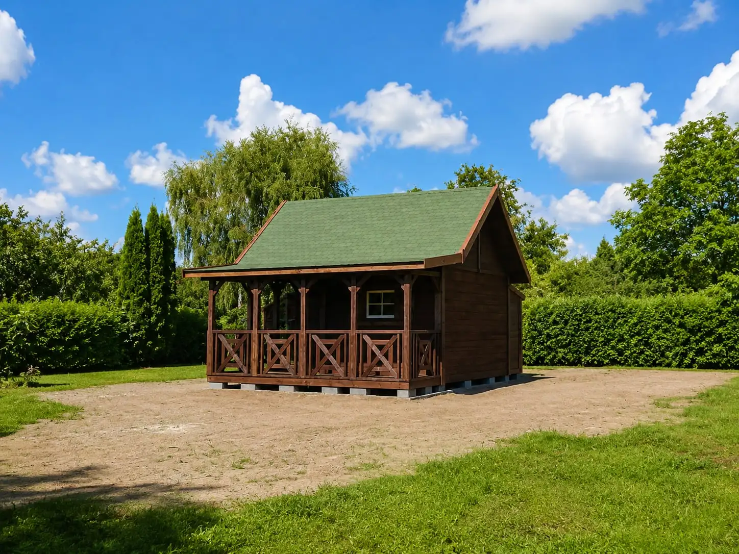 Mieszko I Cabin 4x5m + side terrace 1.5x5m (SSZ)