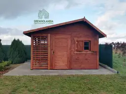 Schowek na dzialke drewniany