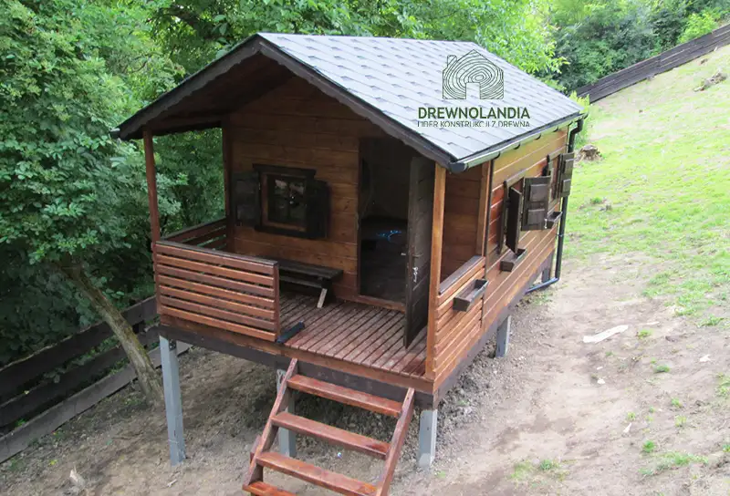 Drewniany Domek Dla Dzieci Kitty III - 2,8x2m