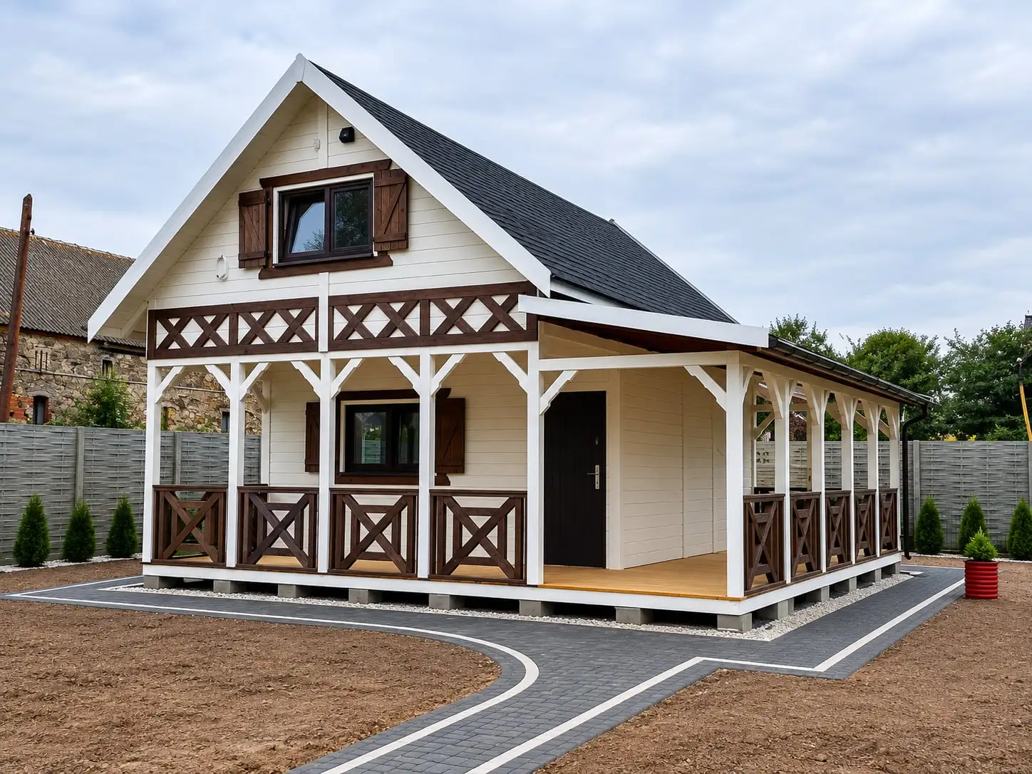 Olaf Cabin 7x5m with 7x2m Side Terrace (CRA)
